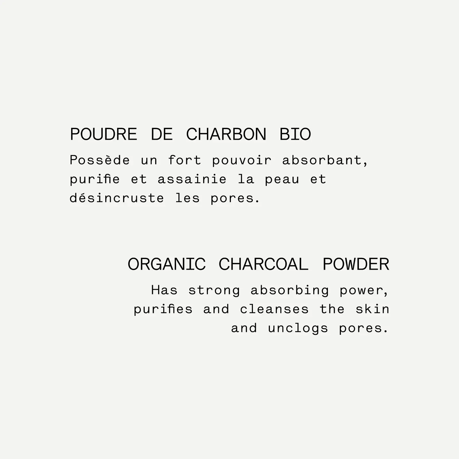 Purifying cleansing care — with organic charcoal